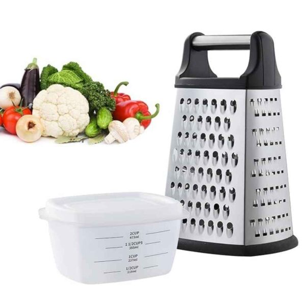 Multifunctional 4‑Sided Box Grater